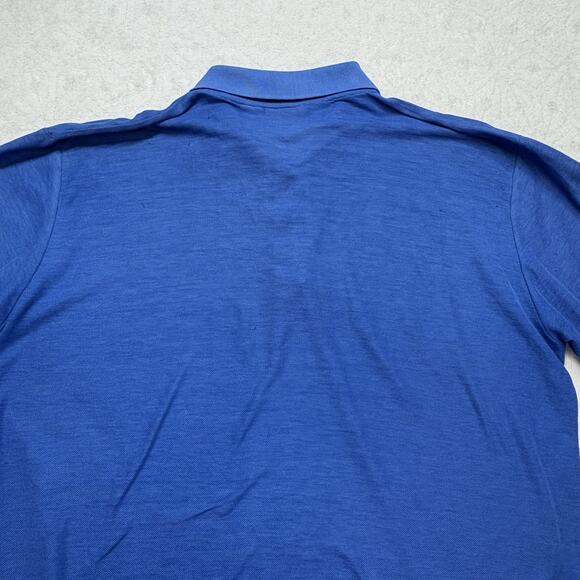 Vintage Levis Polo Shirt Adult Large Blue Collared Dress Shirt 1980s USA Jeans - Picture 11 of 13